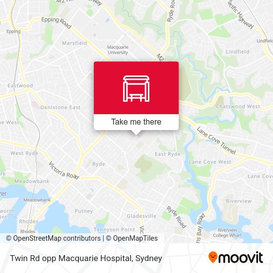 Twin Rd opp Macquarie Hospital map