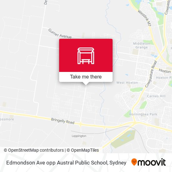 Edmondson Ave opp Austral Public School map