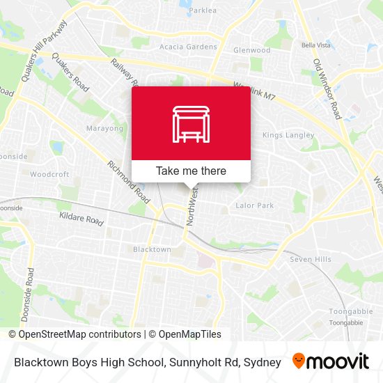 Blacktown Boys High School, Sunnyholt Rd map
