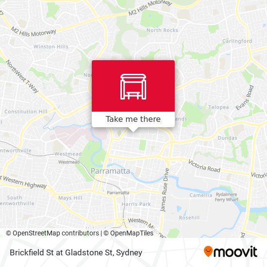 Brickfield St at Gladstone St map