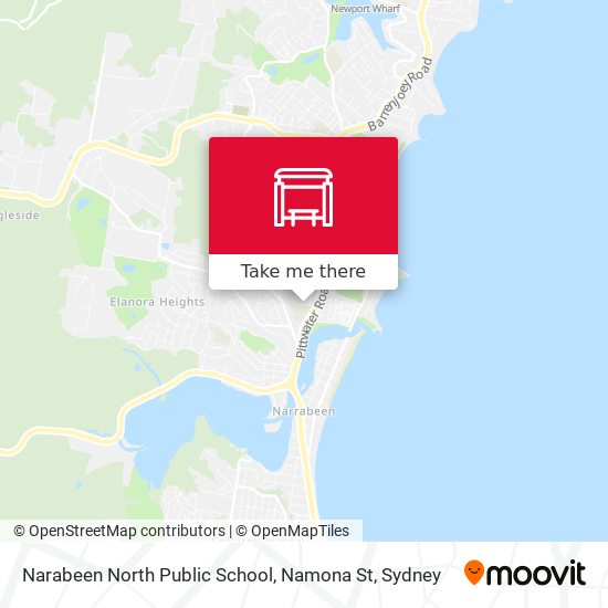 Narabeen North Public School, Namona St map