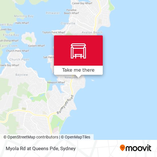 Myola Rd at Queens Pde map