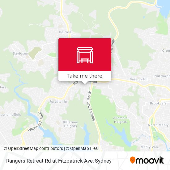 Rangers Retreat Rd at Fitzpatrick Ave map