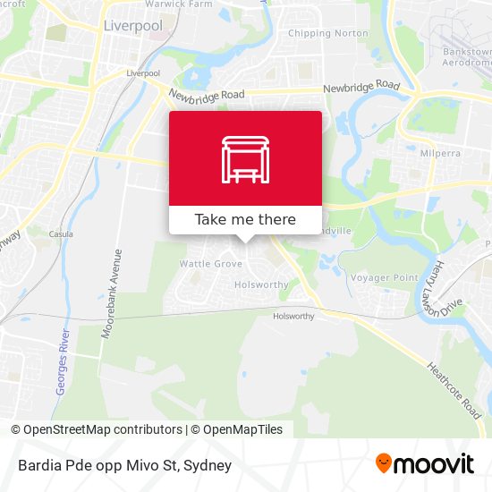 Bardia Pde opp Mivo St map