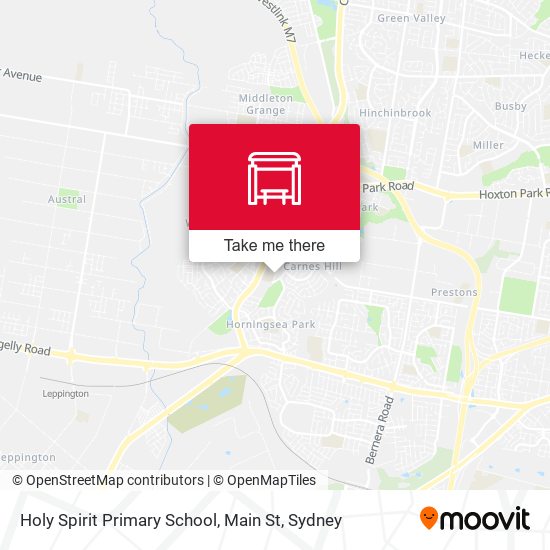 Mapa Holy Spirit Primary School, Main St