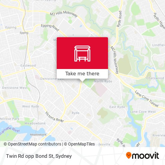 Twin Rd opp Bond St map