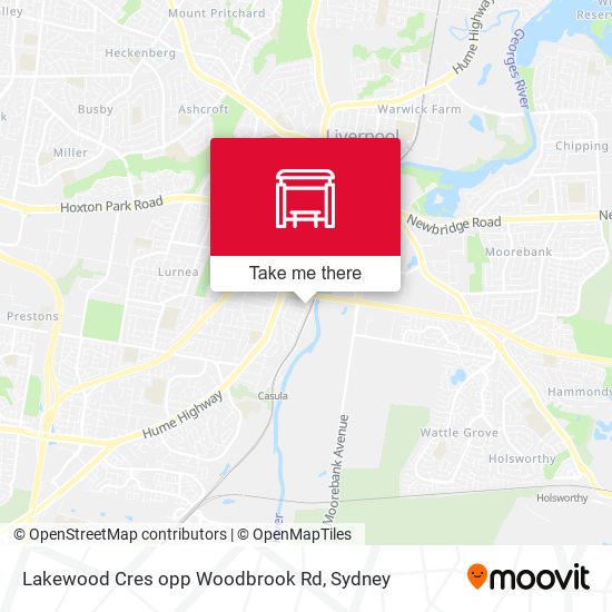 Lakewood Cres opp Woodbrook Rd map