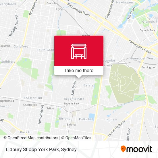 Lidbury St opp York Park map