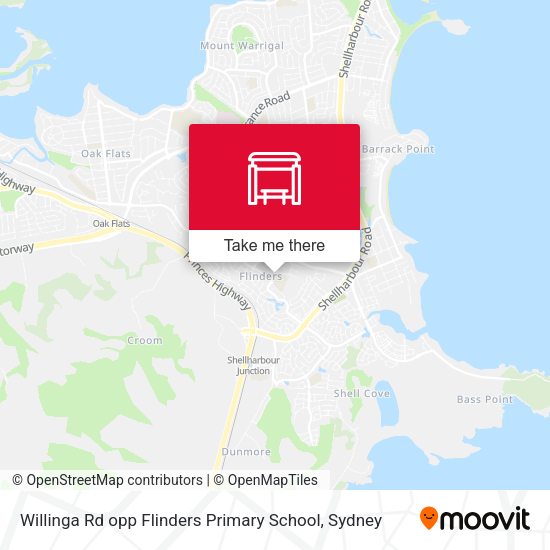 Willinga Rd opp Flinders Primary School map