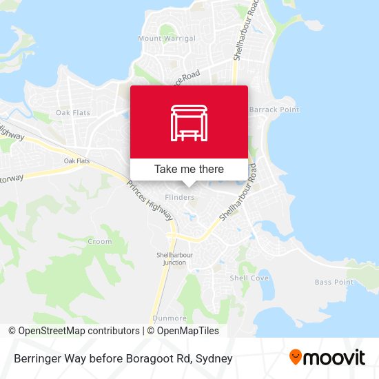 Berringer Way before Boragoot Rd map
