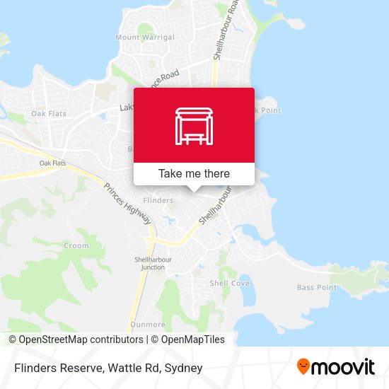 Flinders Reserve, Wattle Rd map