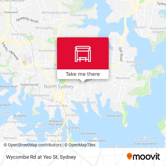Wycombe Rd at Yeo St map
