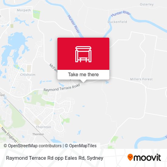 Raymond Terrace Rd opp Eales Rd map