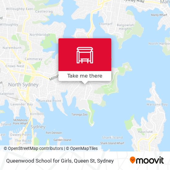 Queenwood School for Girls, Queen St map