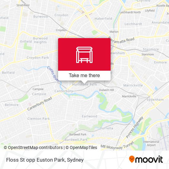 Floss St opp Euston Park map