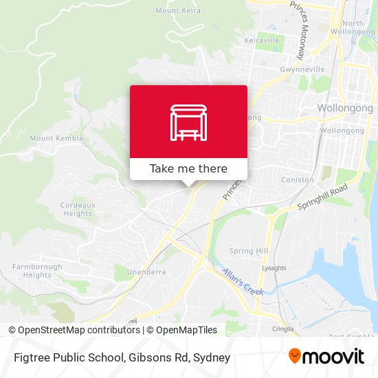 Figtree Public School, Gibsons Rd map