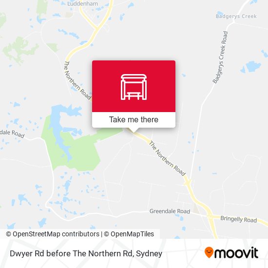 Dwyer Rd before The Northern Rd map