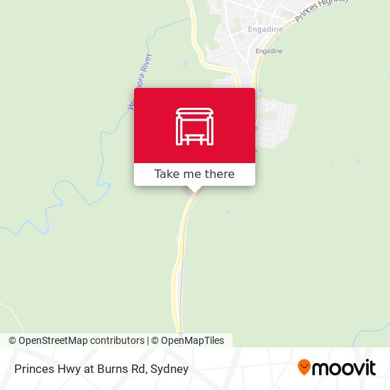 Princes Hwy at Burns Rd map