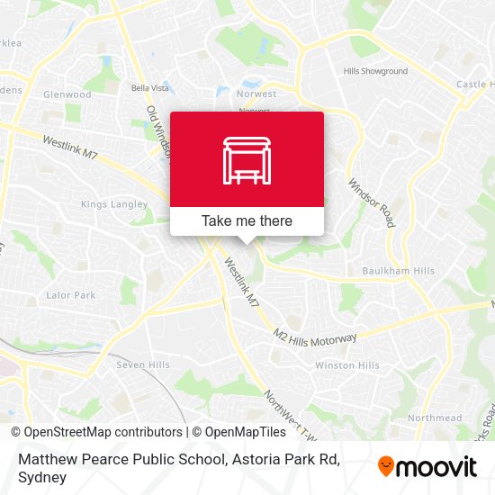 Matthew Pearce Public School, Astoria Park Rd map