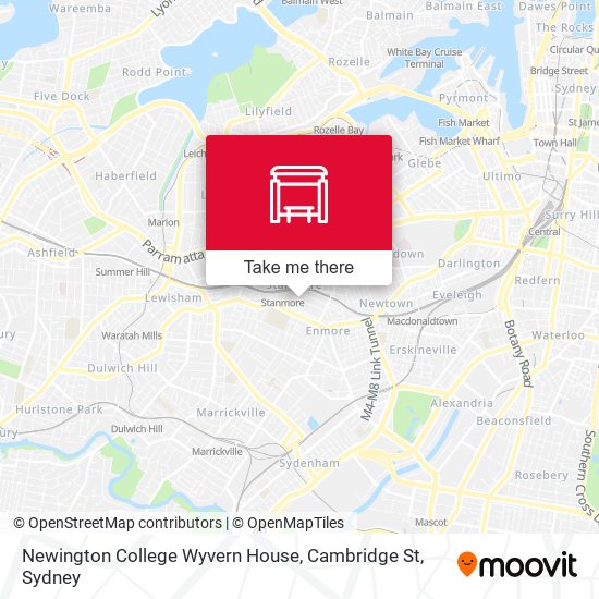 Mapa Newington College Wyvern House, Cambridge St