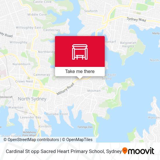 Cardinal St opp Sacred Heart Primary School map