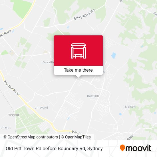Old Pitt Town Rd before Boundary Rd map
