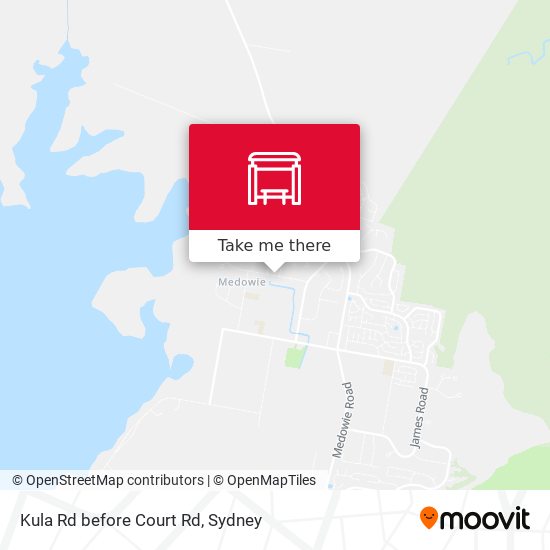 Kula Rd before Court Rd map