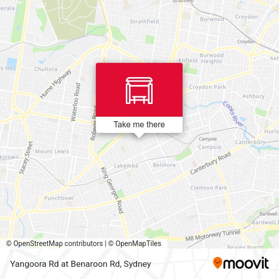 Yangoora Rd at Benaroon Rd map