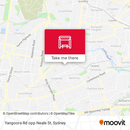 Yangoora Rd opp Neale St map