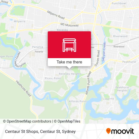 Centaur St Shops, Centaur St map