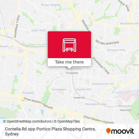 Cornelia Rd opp Portico Plaza Shopping Centre map