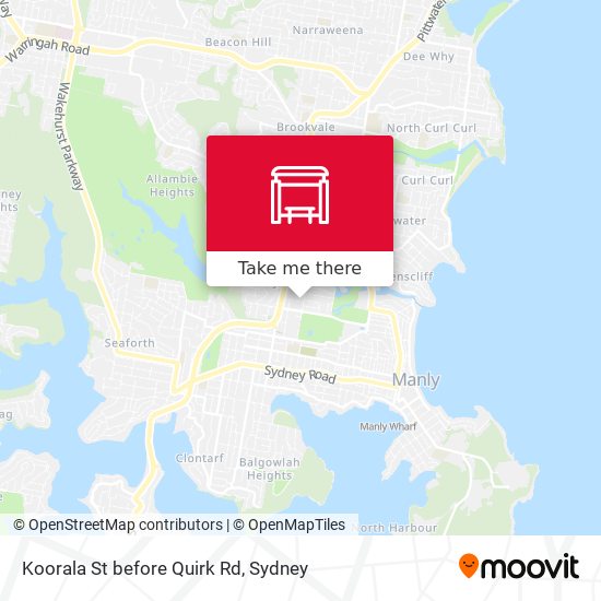 Koorala St before Quirk Rd map