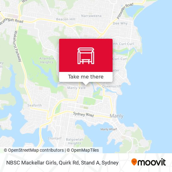 NBSC Mackellar Girls, Quirk Rd, Stand A map