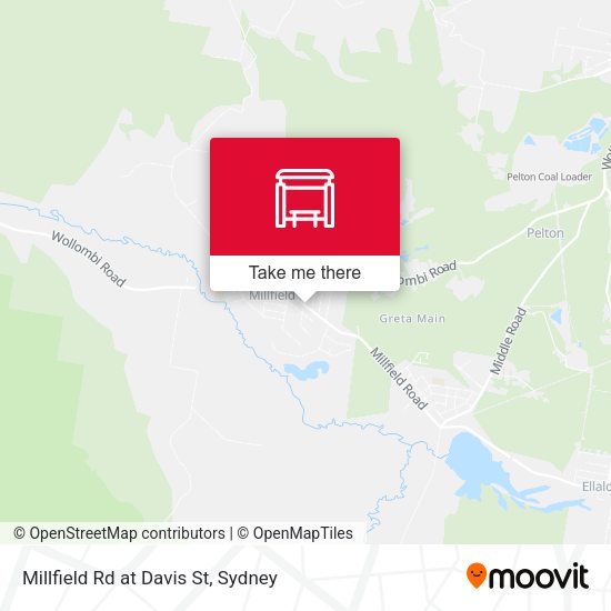 Millfield Rd at Davis St map
