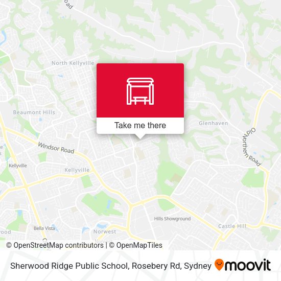 Sherwood Ridge Public School, Rosebery Rd map