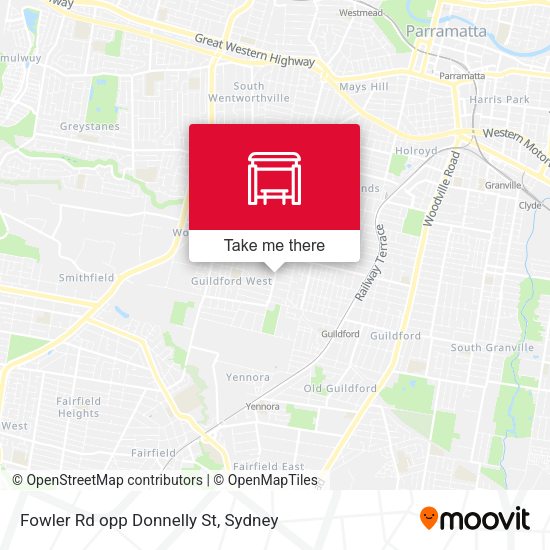 Fowler Rd opp Donnelly St map