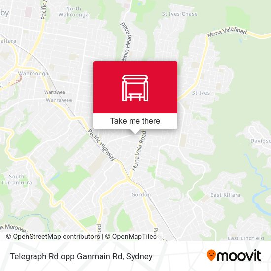 Telegraph Rd opp Ganmain Rd map