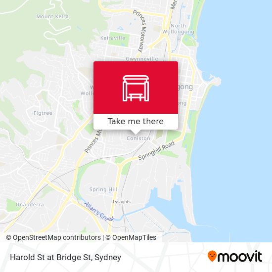 Harold St at Bridge St map