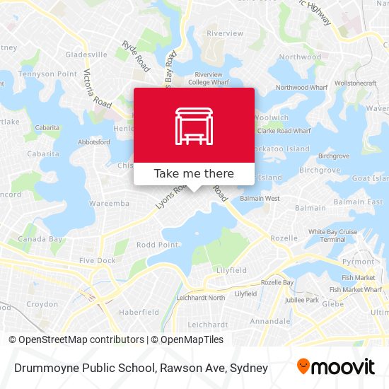 Drummoyne Public School, Rawson Ave map