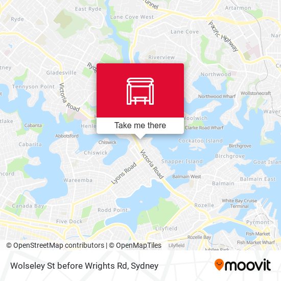 Wolseley St before Wrights Rd map