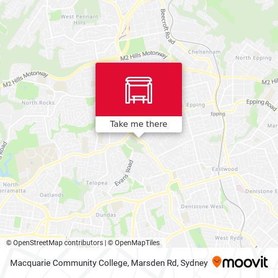 Macquarie Community College, Marsden Rd map
