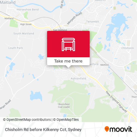 Chisholm Rd before Kilkenny Cct map