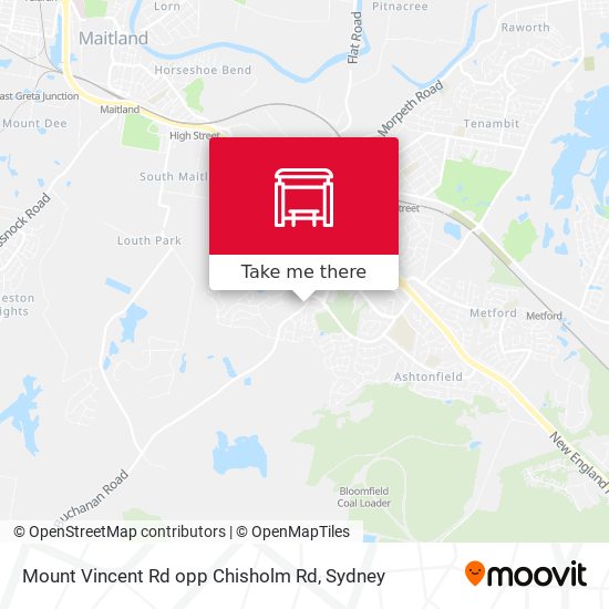 Mount Vincent Rd opp Chisholm Rd map