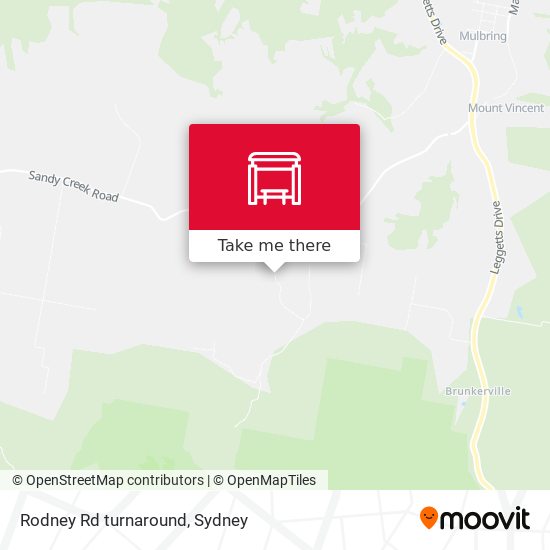 Rodney Rd turnaround map