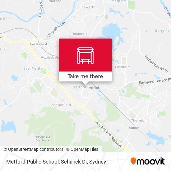 Metford Public School, Schanck Dr map