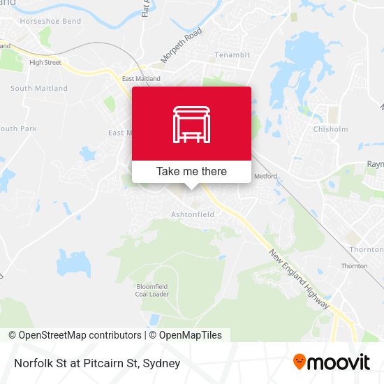 Norfolk St at Pitcairn St map