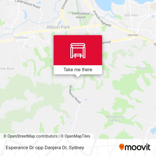 Esperance Dr opp Danjera Dr map