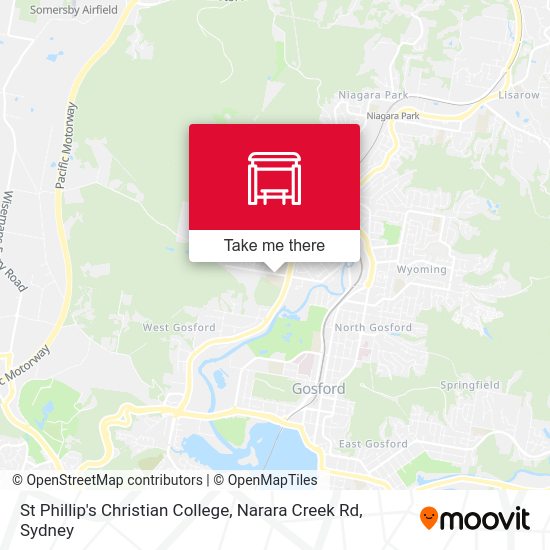 St Phillip's Christian College, Narara Creek Rd map