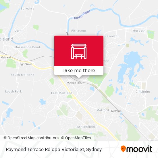 Raymond Terrace Rd opp Victoria St map
