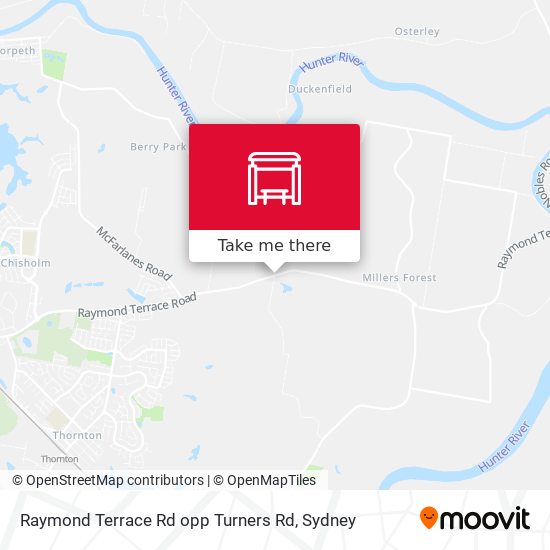 Raymond Terrace Rd opp Turners Rd map